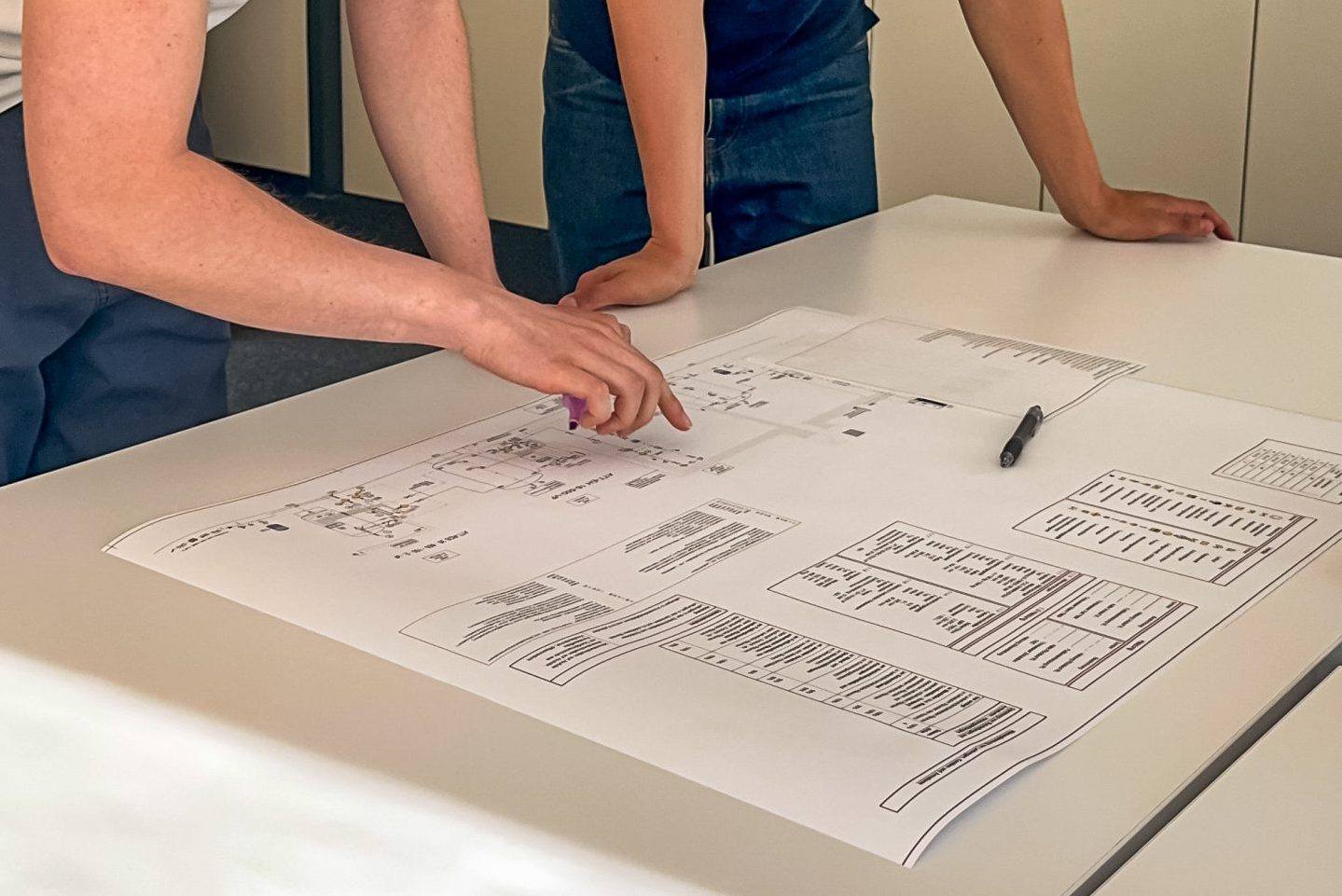 Ausdruck eines TGA Plans