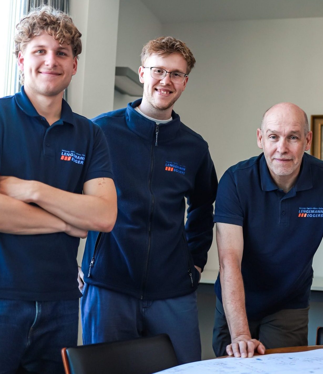 Unser Team des Planungsbüros bestehend aus Stephan Lotz, Cedric Lotz und Sunny Lorenz